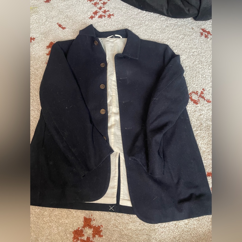 Men’s muji wool pea coat XL